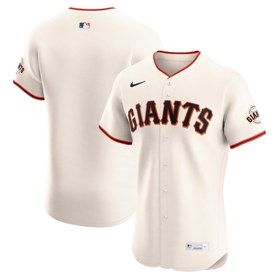 Men's San Francisco Giants Nike Cream Home Elite Jersey - Jersey