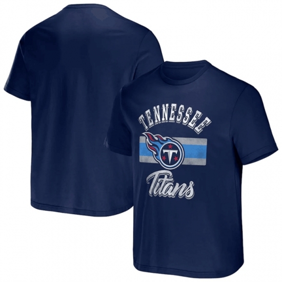 Men's Tennessee Titans Navy X Darius Rucker Collection Stripe T Shirt - Jersey
