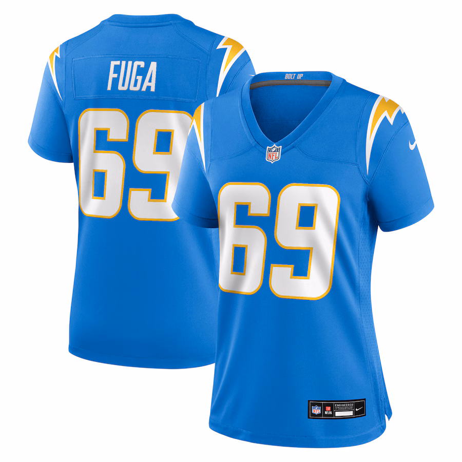 Women's Los Angeles Chargers Josh Fuga Nike Powder Blue Team Game Jersey - Jersey
