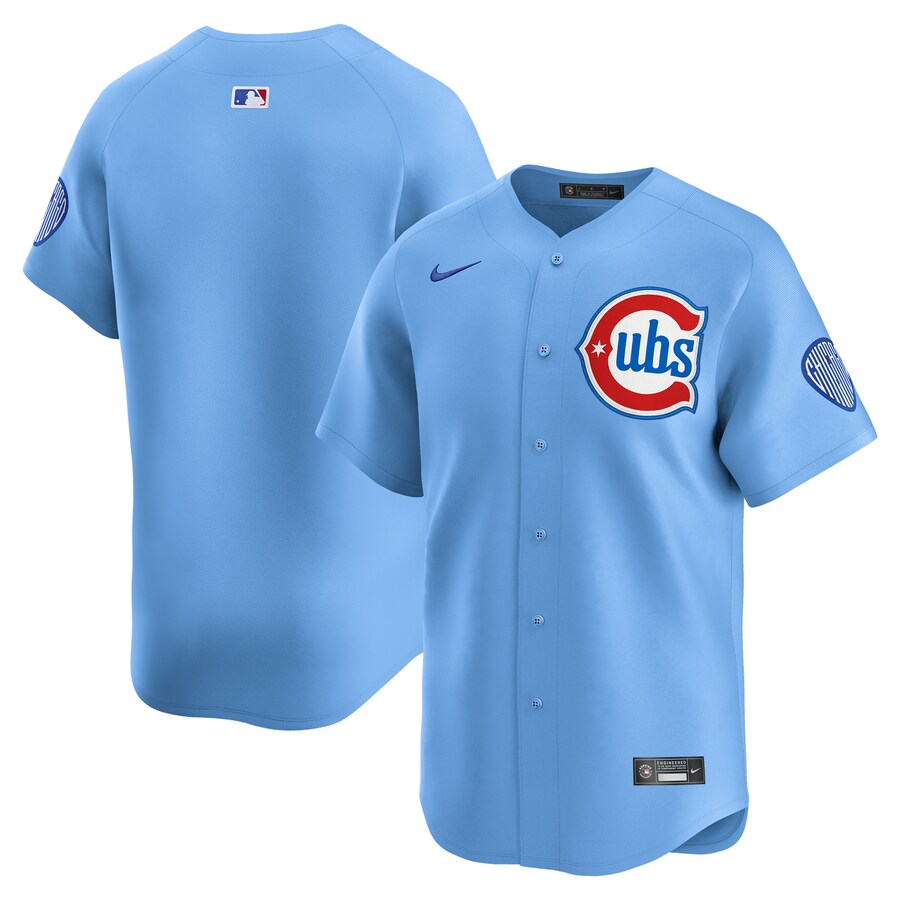 Men's Chicago Cubs Nike Baby Blue 2nd Alternate Limited Jersey - Jersey