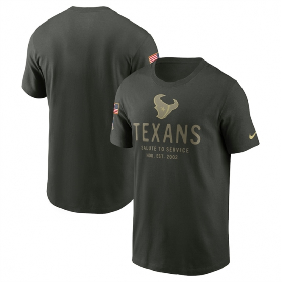 Men's Houston Texans Forest Green 2025 Salute to Service Sideline Primary Edge Dri-FIT T-Shirt - Jersey
