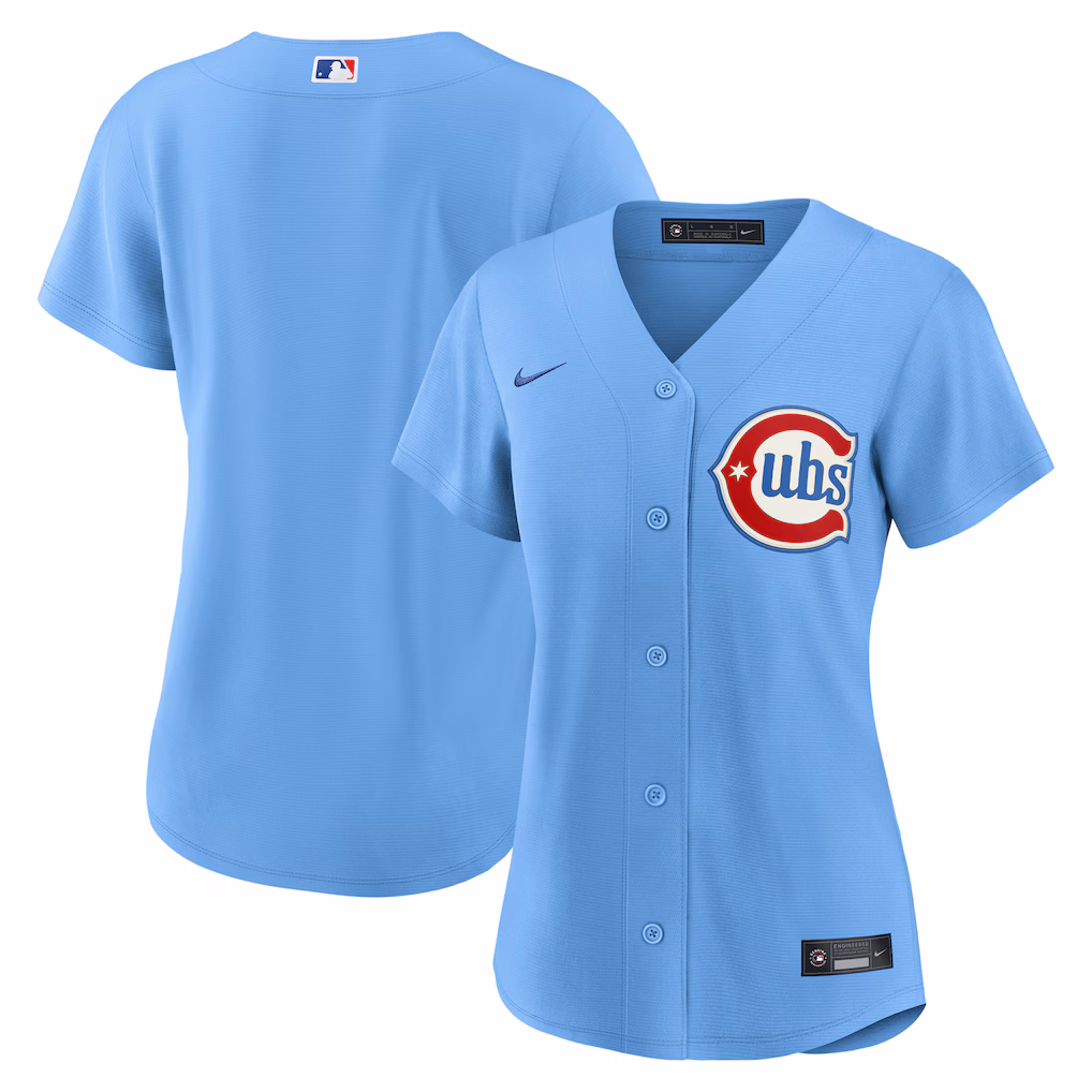 Women's Chicago Cubs  Nike Light Blue Alternate Replica Jersey - Jersey