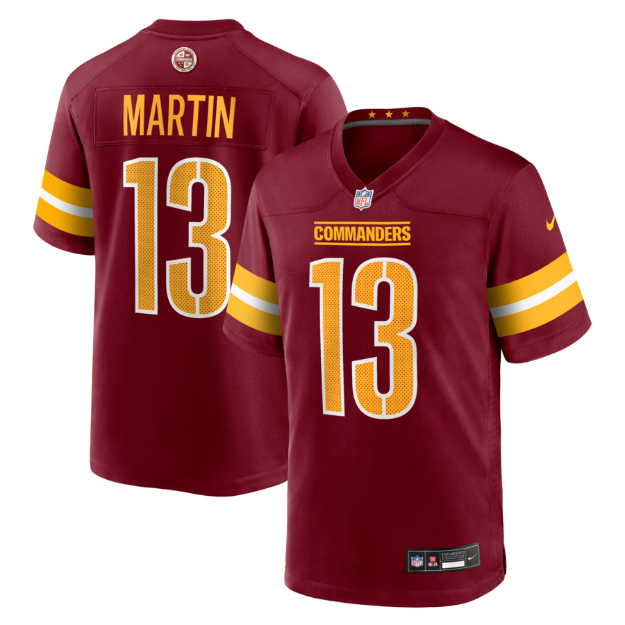 Men's Washington Commanders Tay Martin Nike Burgundy Team Game Jersey - Jersey