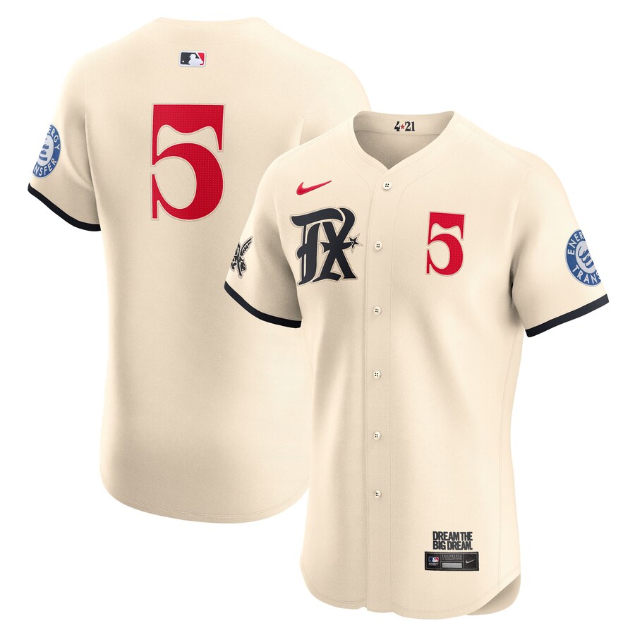 Men's Texas Rangers Corey Seager Nike Cream City Connect Elite Jersey - Jersey