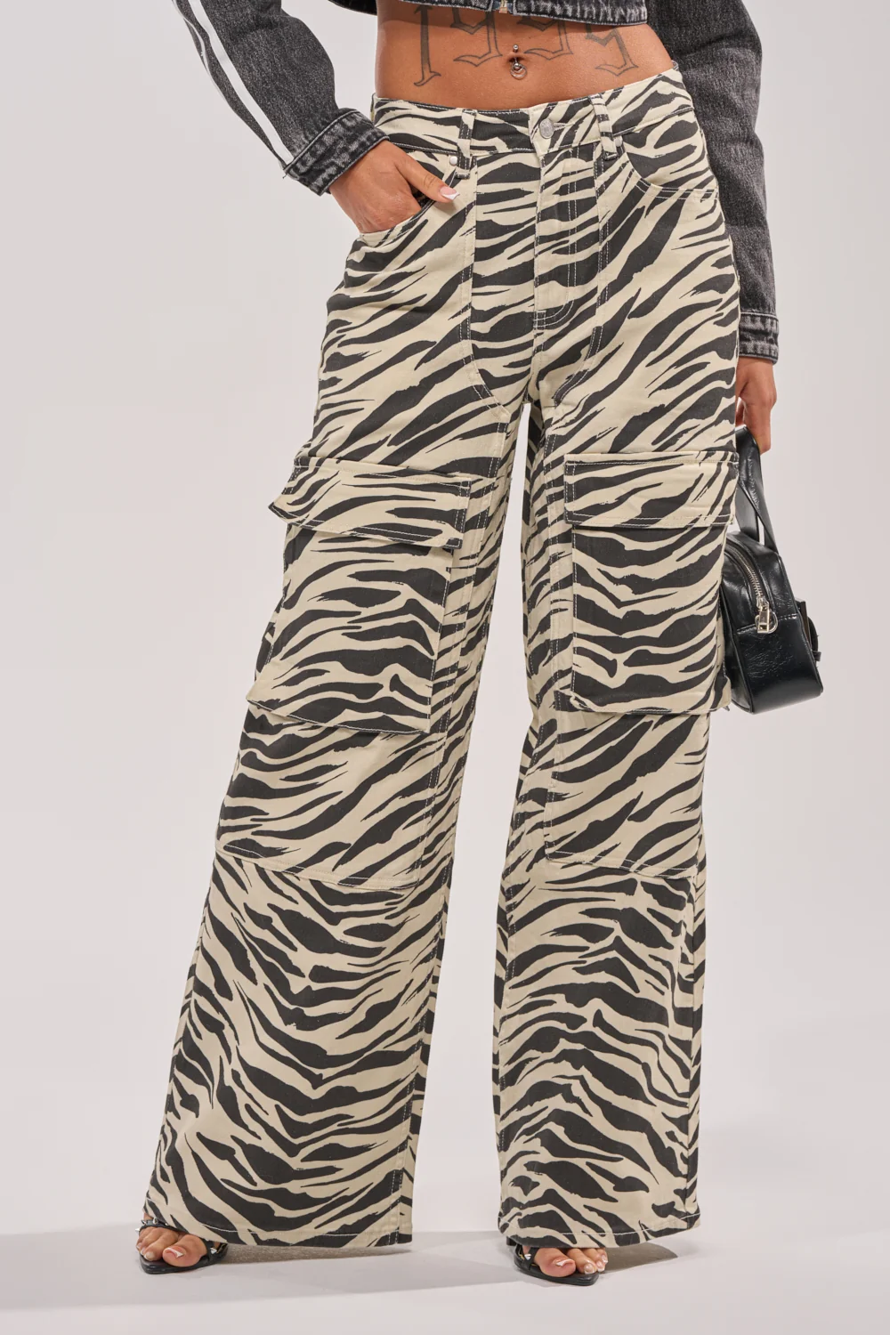 IN THE WILD ZEBRA DENIM - Akira Wear