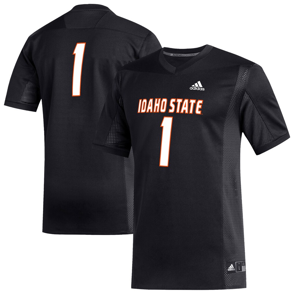 Men's adidas #1 Black Idaho State Bengals Replica Football Jersey - Jersey