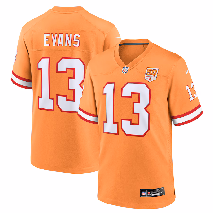 Men's Tampa Bay Buccaneers Mike Evans Nike Creamsicle 50th Season Game Jersey - Jersey