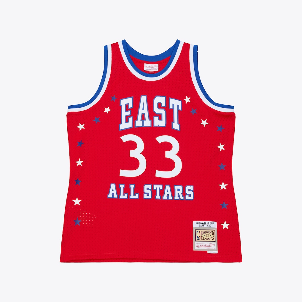 Men's Eastern Conference Larry Bird Mitchell & Ness Red 1983 All-Star Game Swingman Jersey - Jersey