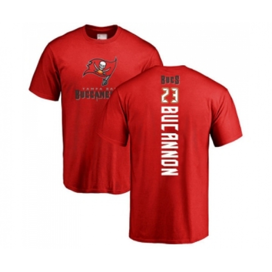 Football Tampa Bay Buccaneers #23 Deone Bucannon Red Backer T-Shirt - Jersey