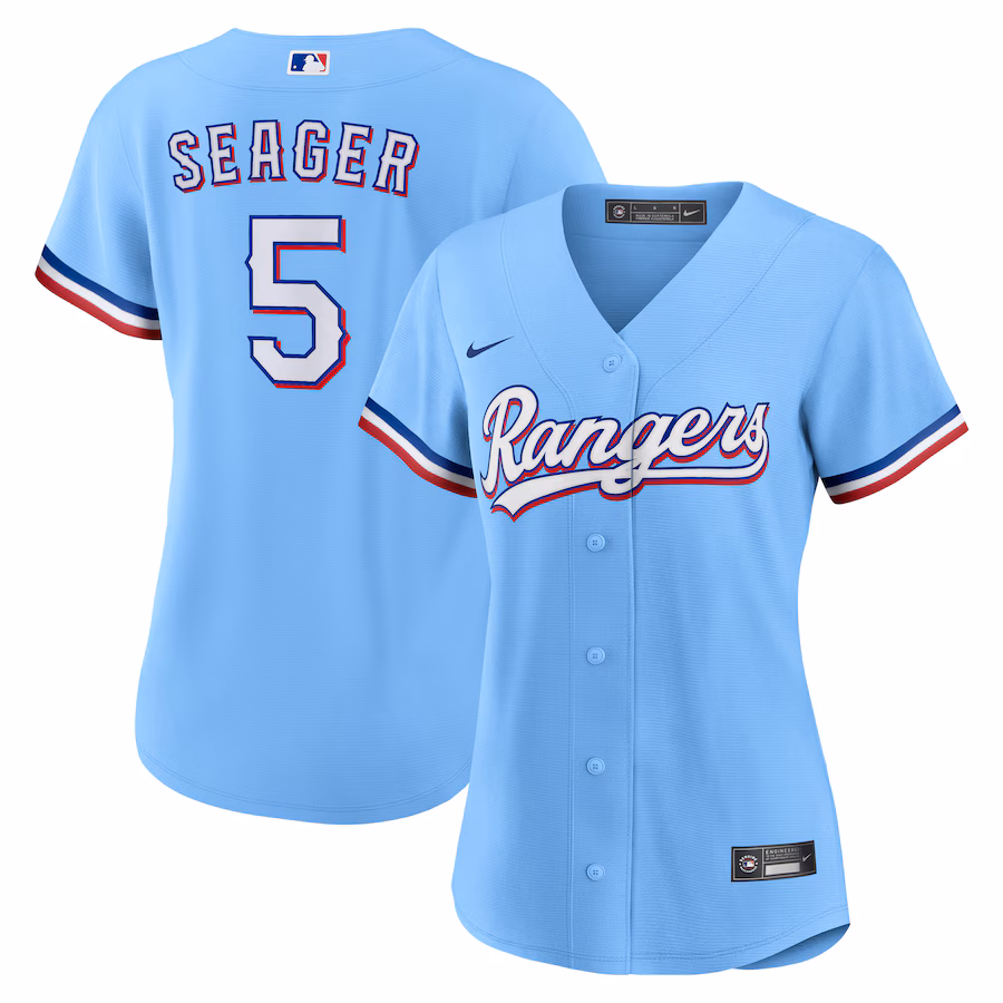 Women's Texas Rangers Corey Seager Nike Light Blue Alternate Replica Player Jersey - Jersey