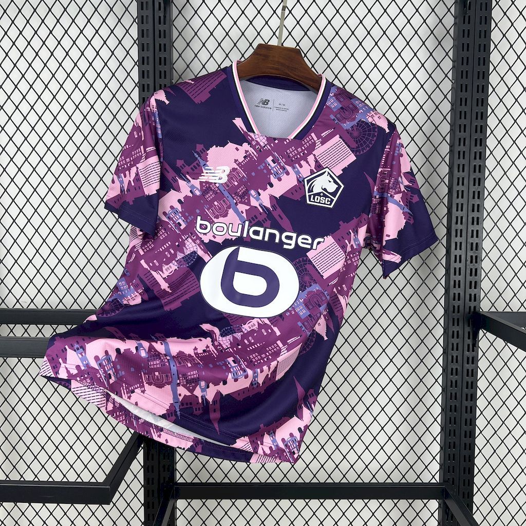 Lille OSC Soccer Jersey Fourth Away Custom Shirt 2025-26 - Jersey