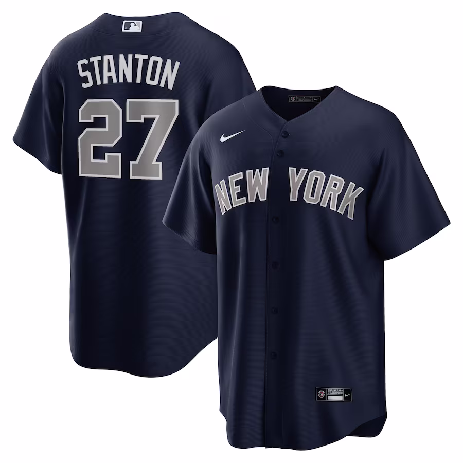 Men's New York Yankees Giancarlo Stanton Nike Navy Alternate Replica Player Jersey - Jersey