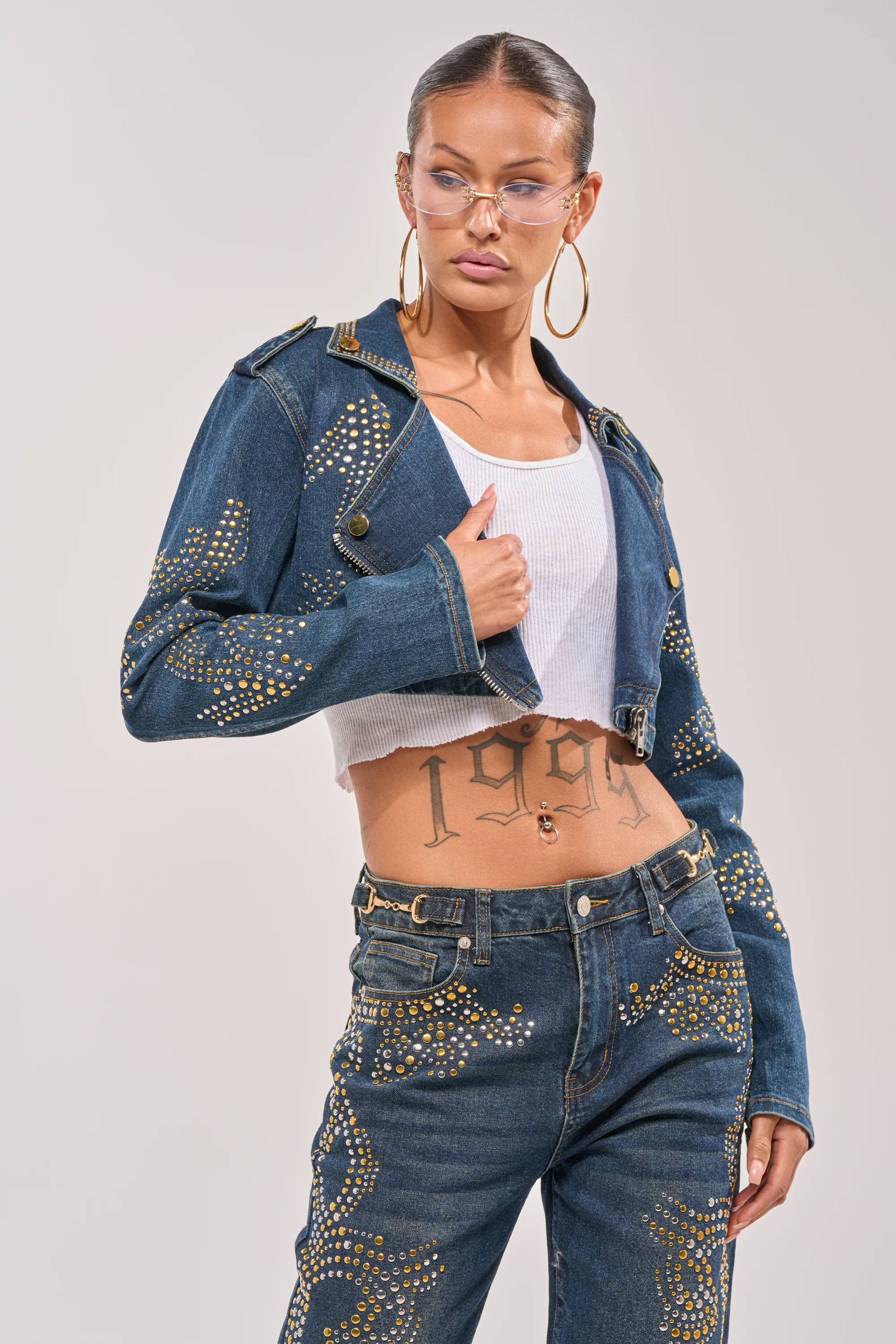 OFF TO THE RODEO CROPPED MOTO - Akira Wear