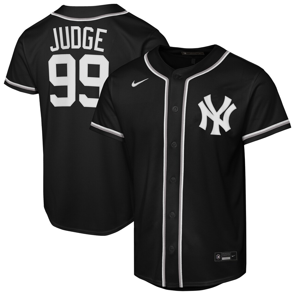 Youth New York Yankees Aaron Judge Nike Black Fashion Replica Player Jersey - Jersey