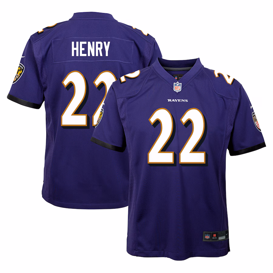 Youth Baltimore Ravens Derrick Henry Nike Purple Game Jersey - Jersey