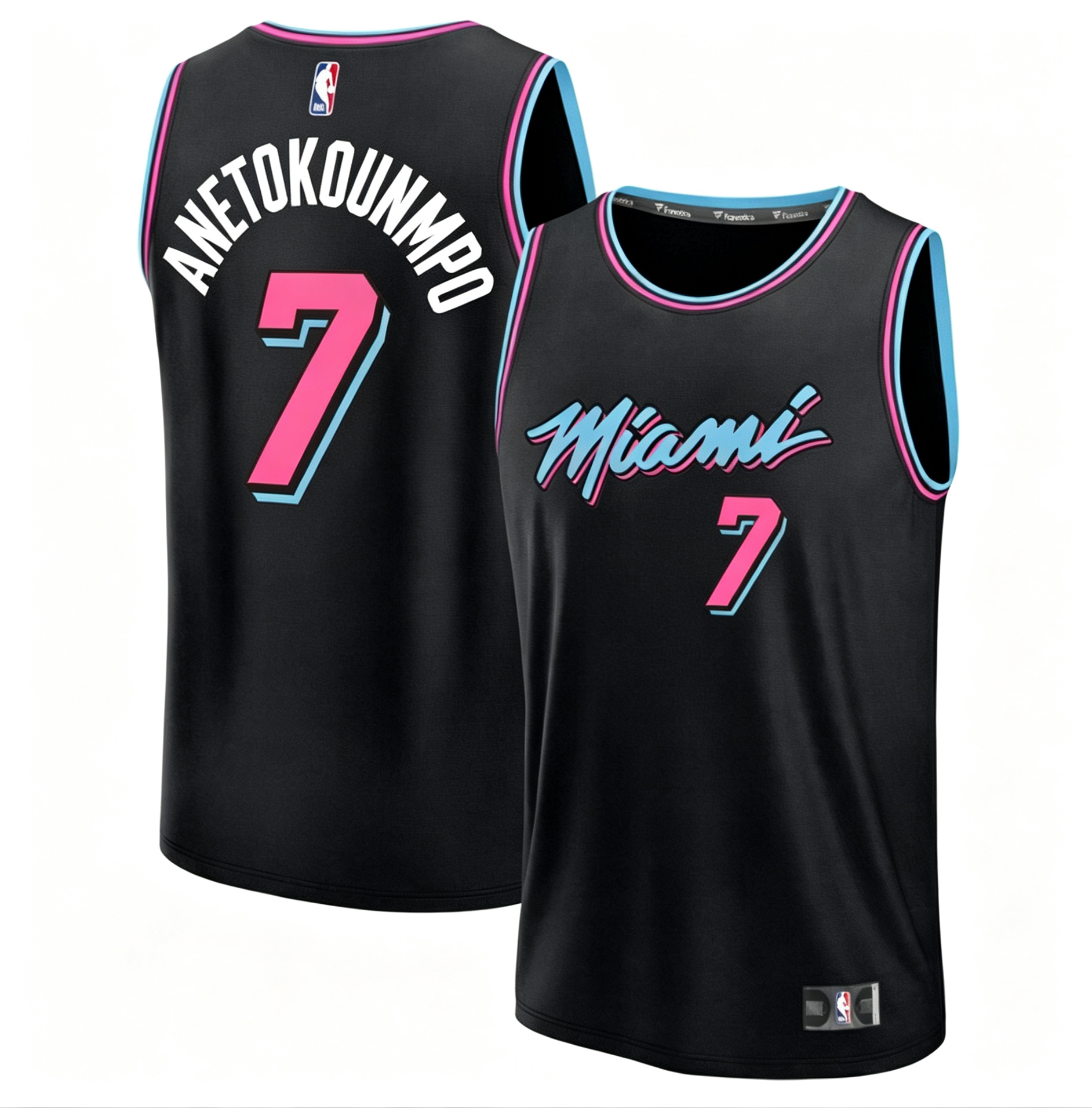 Unisex Miami Heat Giannis Antetokounmpo Fanatics Black 2025/26 City Edition Fast Break Jersey - Jersey