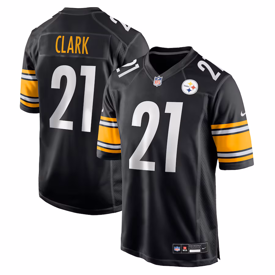 Men's Pittsburgh Steelers Chuck Clark Nike Black Team Game Jersey - Jersey