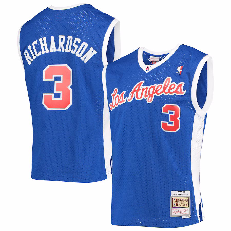Men's LA Clippers Quentin Richardson Mitchell & Ness Royal 2002/03 Hardwood Classics Swingman Jersey - Jersey