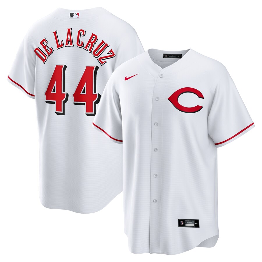 Men's Cincinnati Reds Elly De La Cruz Nike White Alternate 2 Replica 2.0 Player Jersey - Jersey