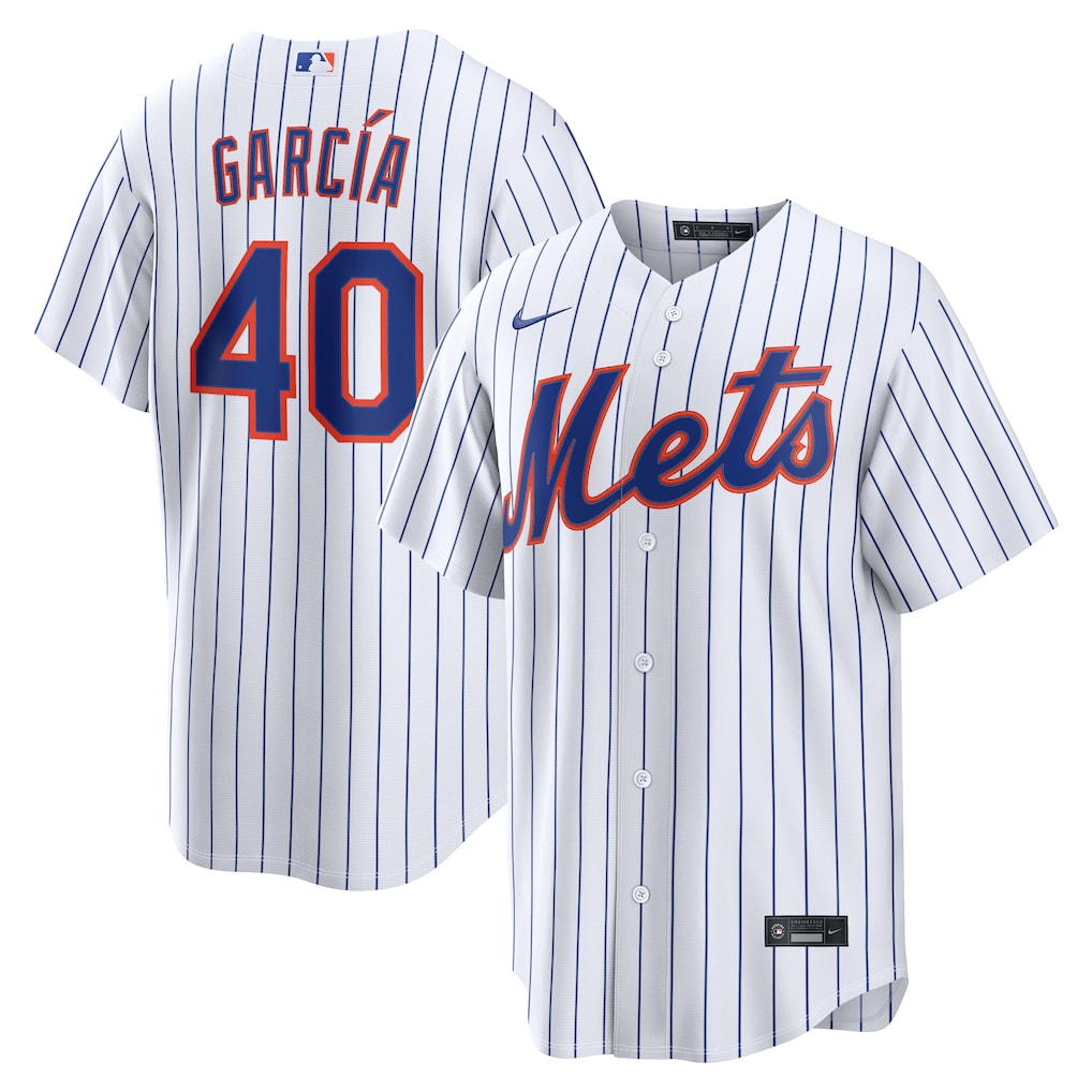Men's New York Mets Luis García Nike White Home Replica Jersey - Jersey