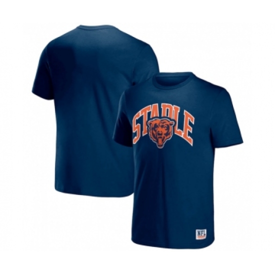 Men's Chicago Bears x Staple Navy Logo Lockup T-Shirt - Jersey