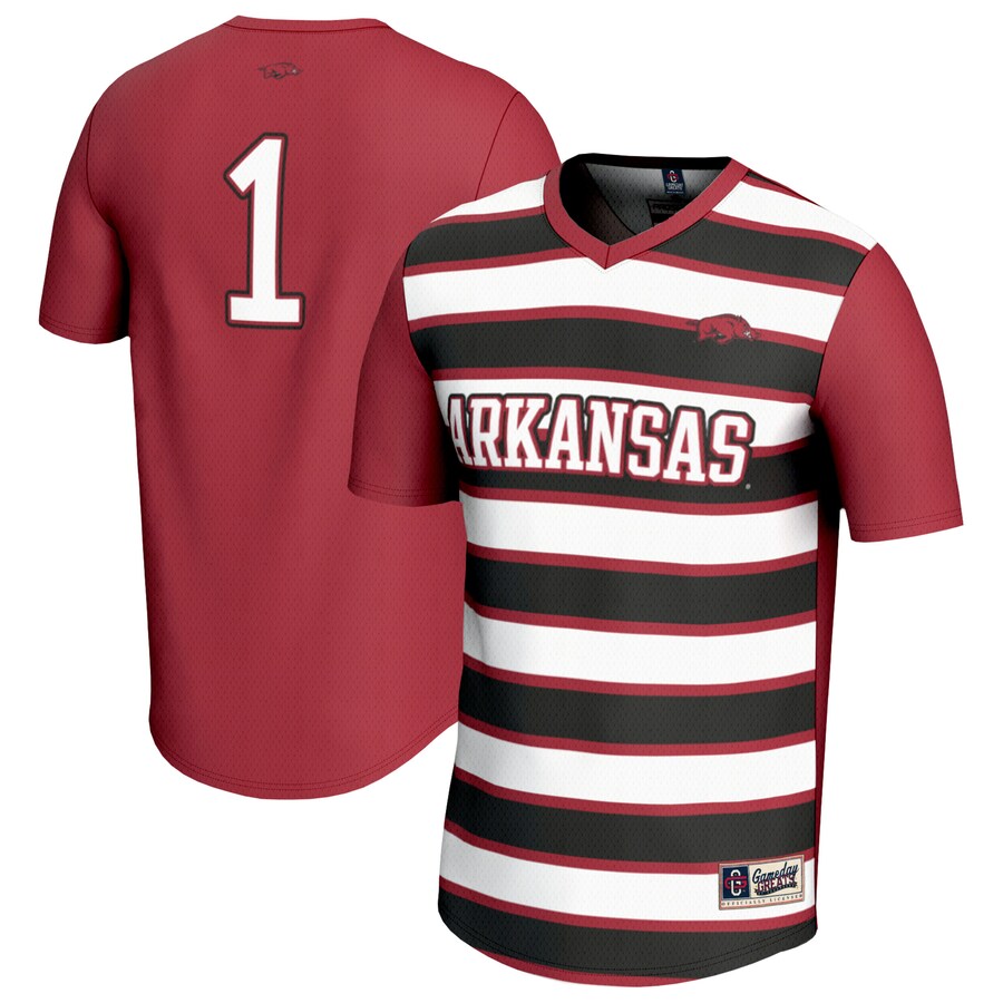 Unisex GameDay Greats #1 Cardinal Arkansas Razorbacks Lightweight Soccer Fashion Jersey - Jersey