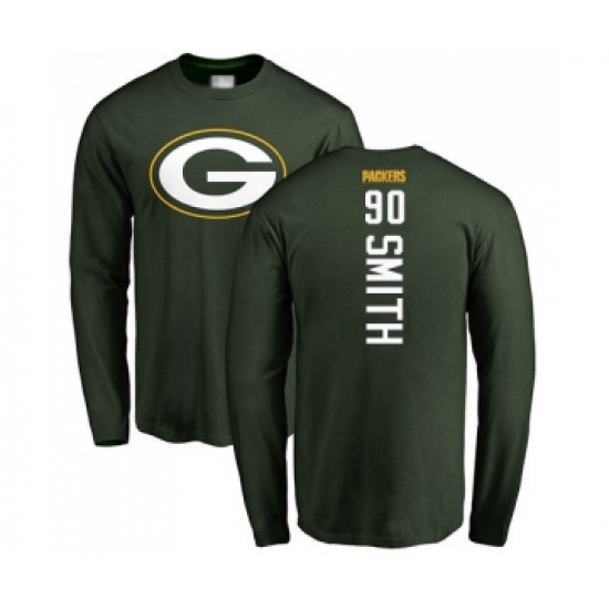 Football Green Bay Packers #90 Za'Darius Smith Green Backer Long Sleeve T-Shirt - Jersey