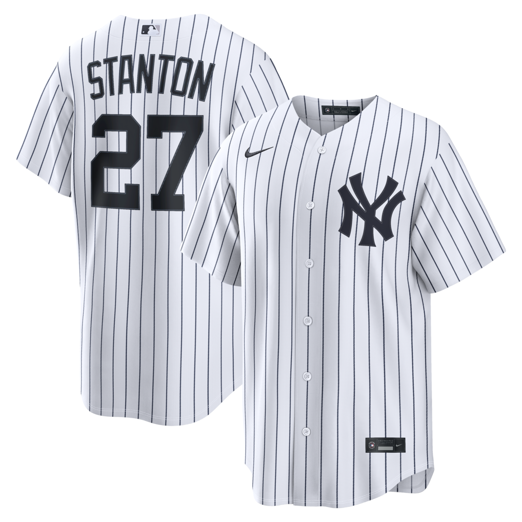 Men's New York Yankees Giancarlo Stanton Nike White Home Replica Jersey - Jersey