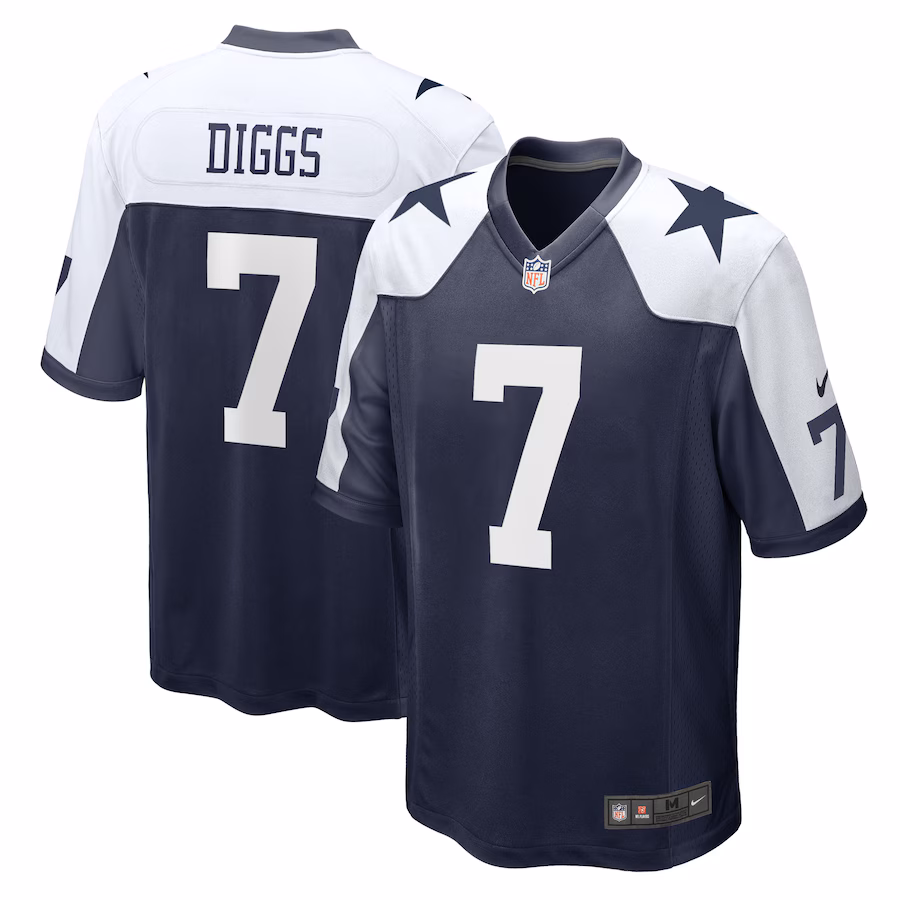 Men's Dallas Cowboys Trevon Diggs Nike Navy Alternate Game Team Jersey - Jersey