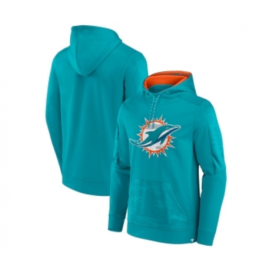 Men's Miami Dolphins Aqua On The Ball Pullover Hoodie - Jersey