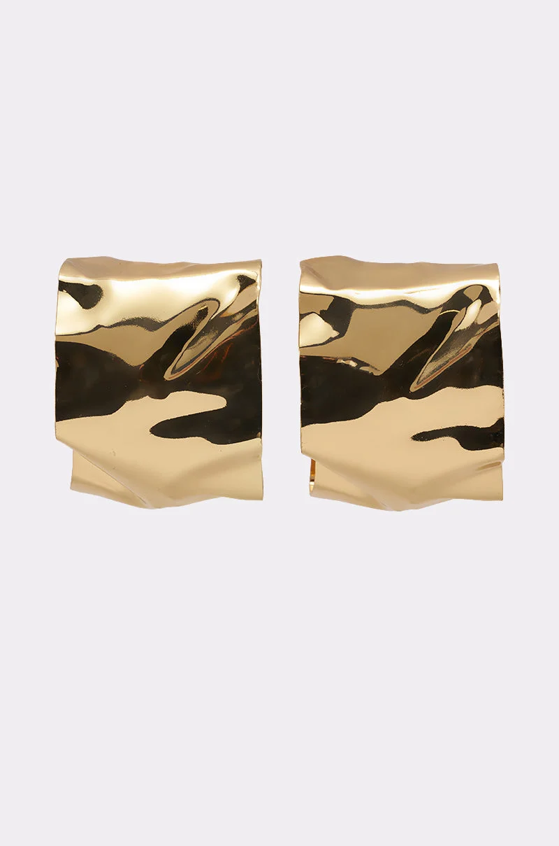 BENT OUTTA SHAPE EARRING IN GOLD - Akira Wear