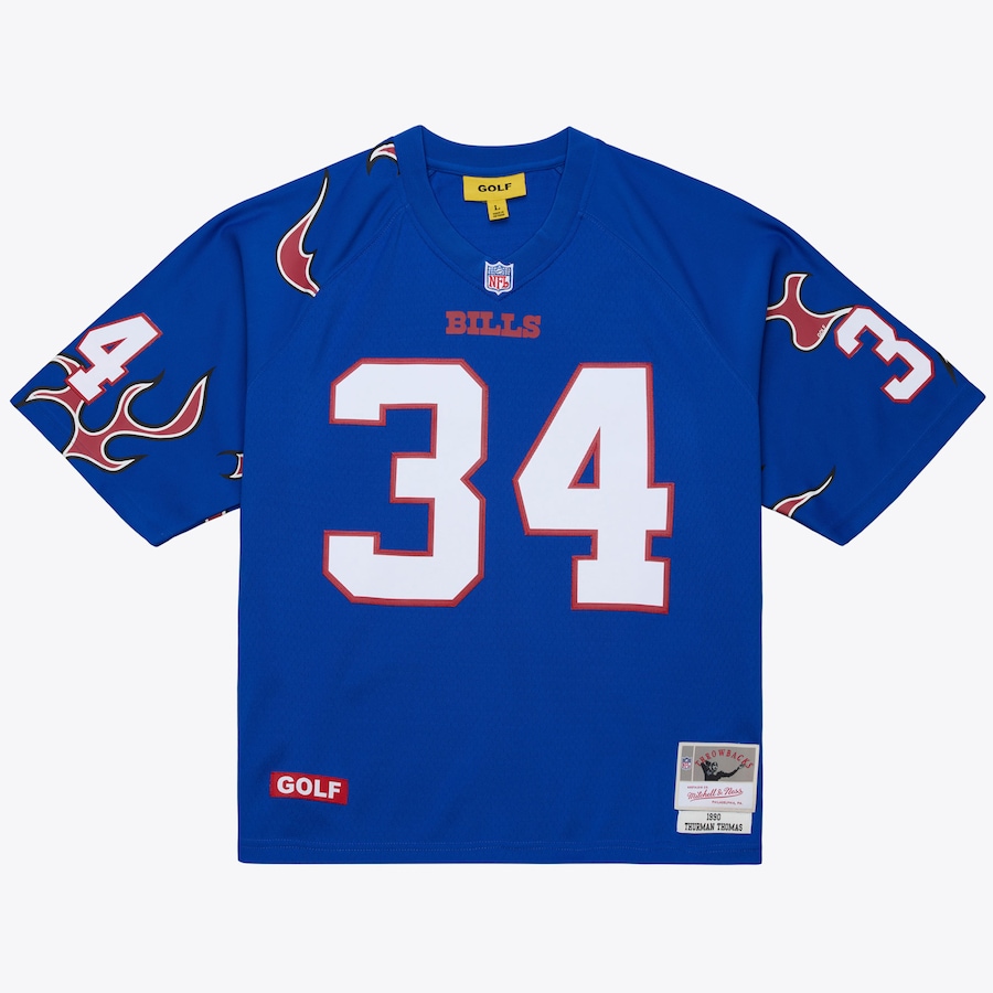 Unisex Buffalo Bills Thurman Thomas Mitchell & Ness x Golf Wang Royal 1990 Legacy Fashion Jersey - Jersey