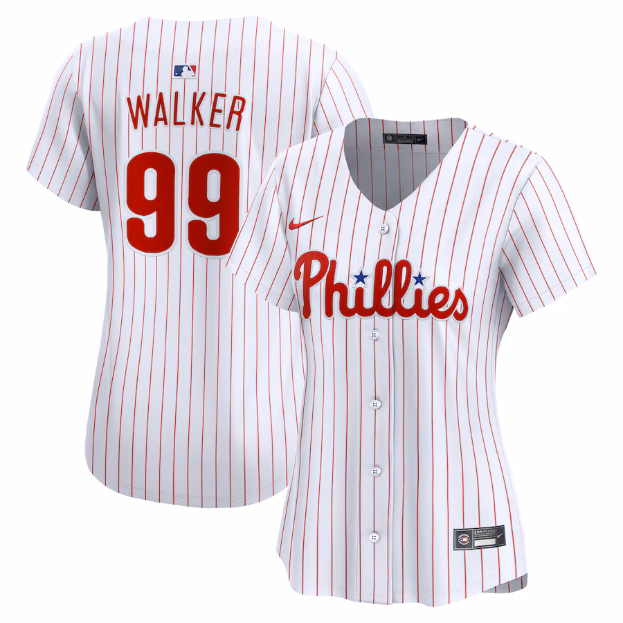 Women's Philadelphia Phillies Taijuan Walker Nike White Home Limited Jersey - Jersey