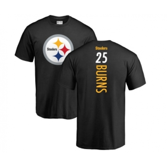 Football Pittsburgh Steelers #25 Artie Burns Black Backer T-Shirt - Jersey