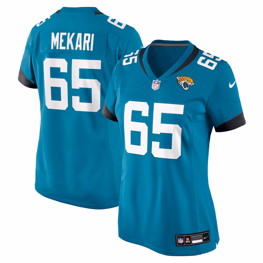 Women's Jacksonville Jaguars Patrick Mekari Nike Teal Team Game Jersey - Jersey