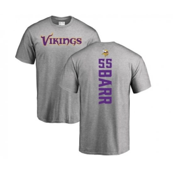 Football Minnesota Vikings #55 Anthony Barr Ash Backer T-Shirt - Jersey