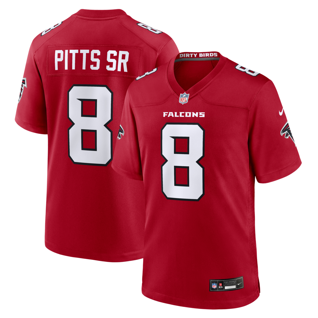 Men's Atlanta Falcons Kyle Pitts Sr. Nike Red Game Jersey - Jersey