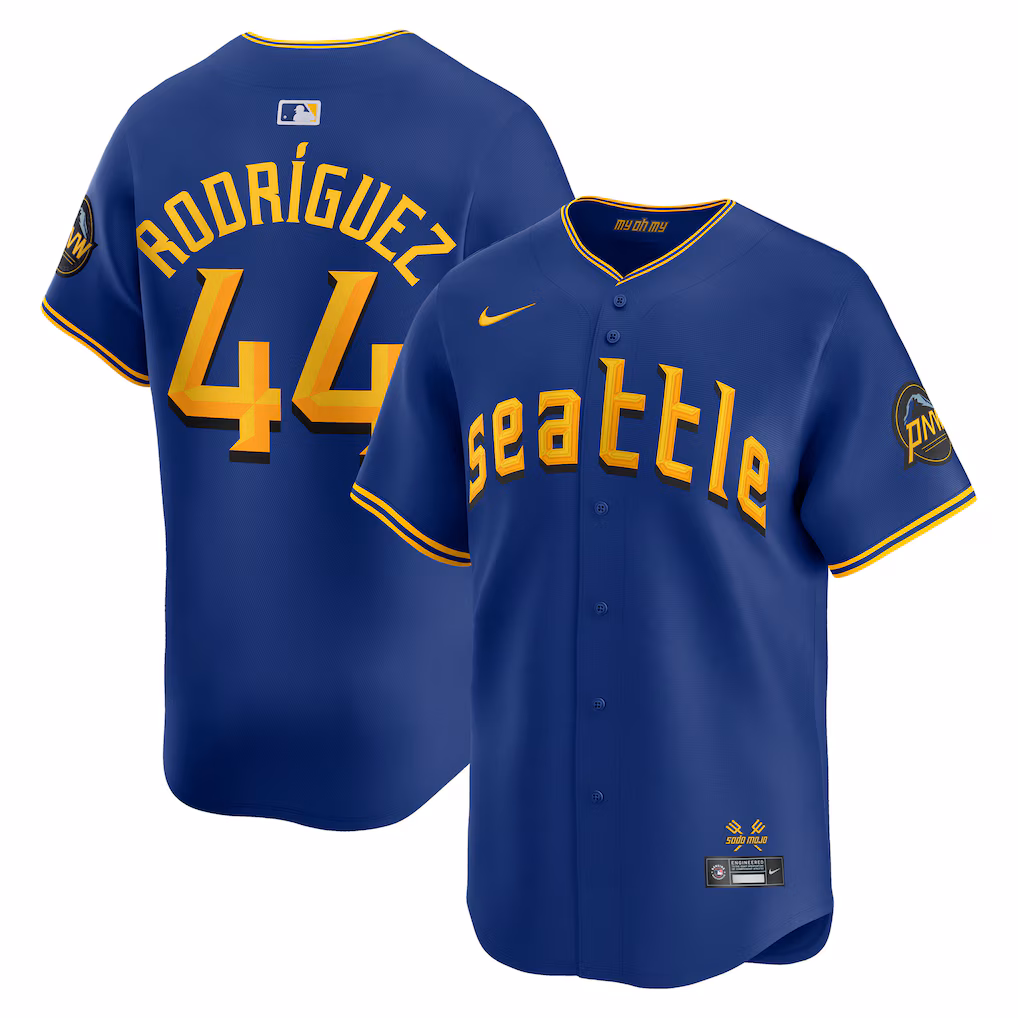 Men's Seattle Mariners Julio Rodriguez Nike Blue City Connect Limited Jersey - Jersey