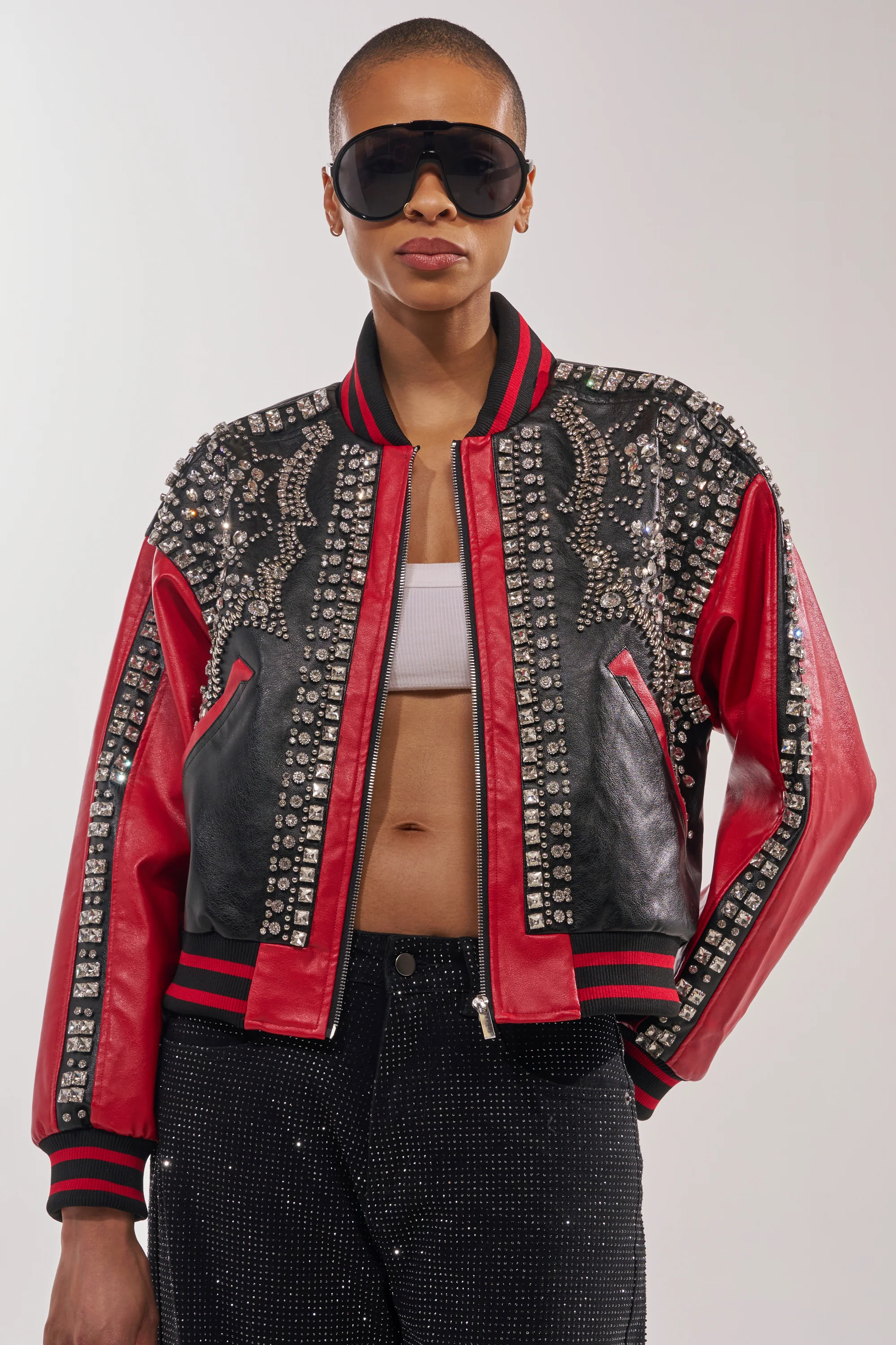 STOLE THE SHOW EMBELLISHED BOMBER - Akira Wear