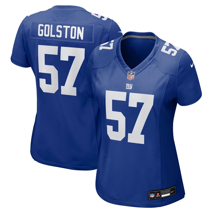 Women's New York Giants Chauncey Golston Nike Royal Team Game Jersey - Jersey
