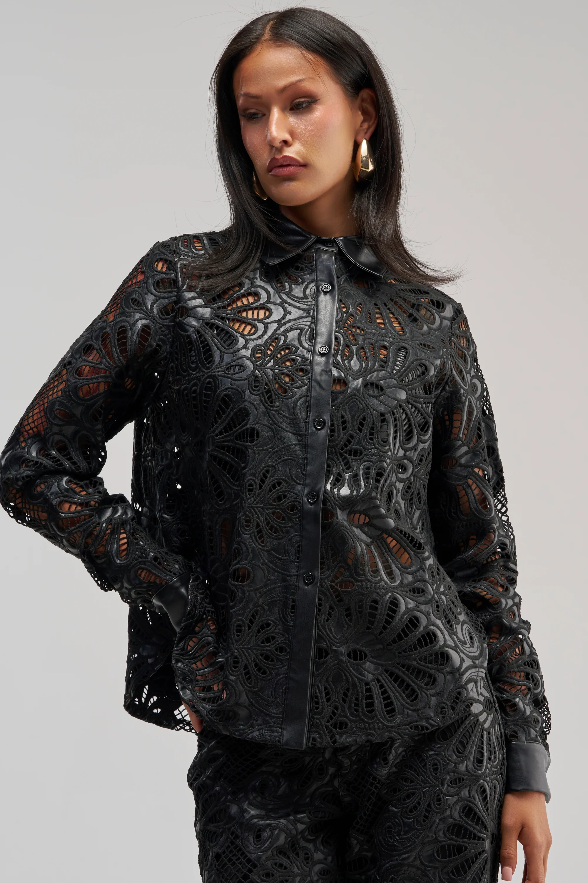 LUCKY ME LONG SLEEVE BUTTON DOWN - Akira Wear