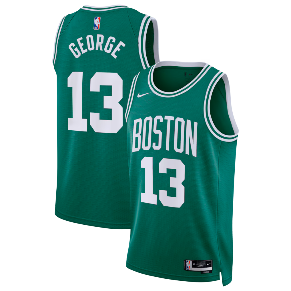Men's Boston Celtics Paul George Nike Kelly Green Swingman Jersey - Icon Edition - Jersey