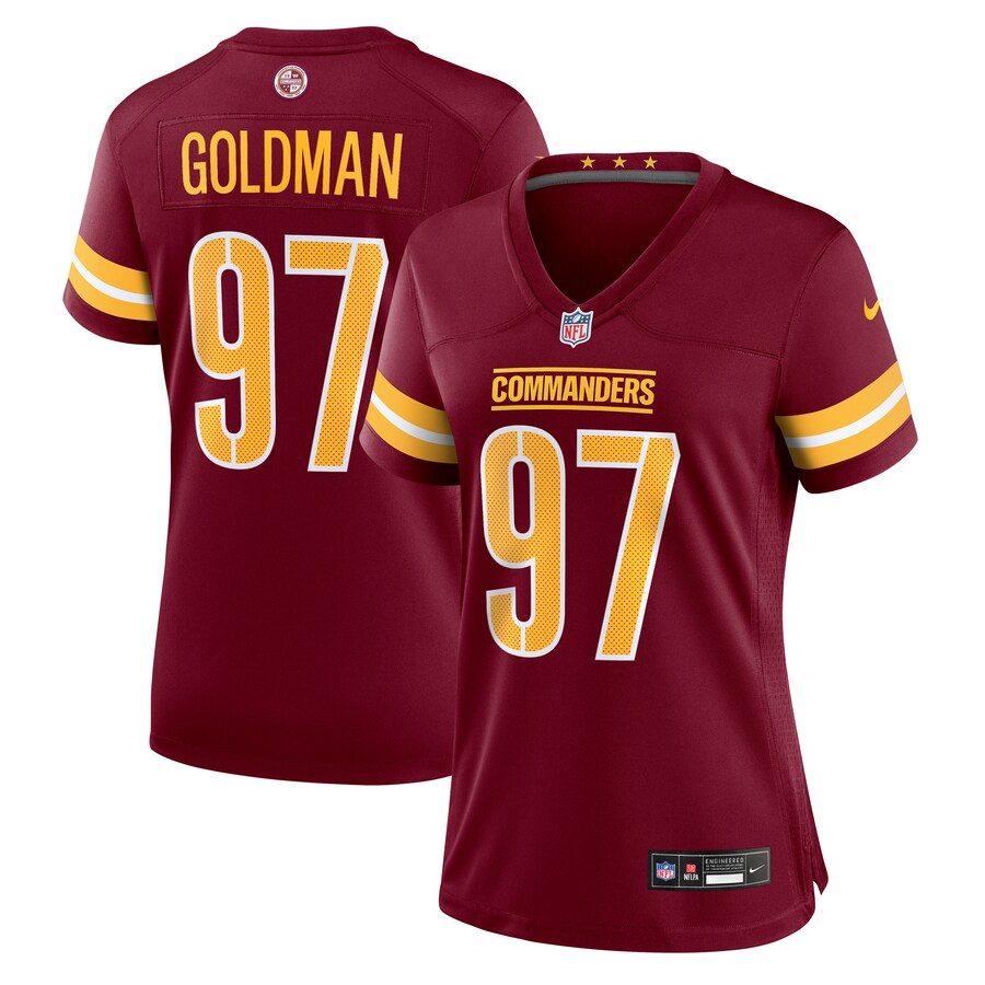 Women's Washington Commanders Eddie Goldman Nike Burgundy Team Game Jersey - Jersey
