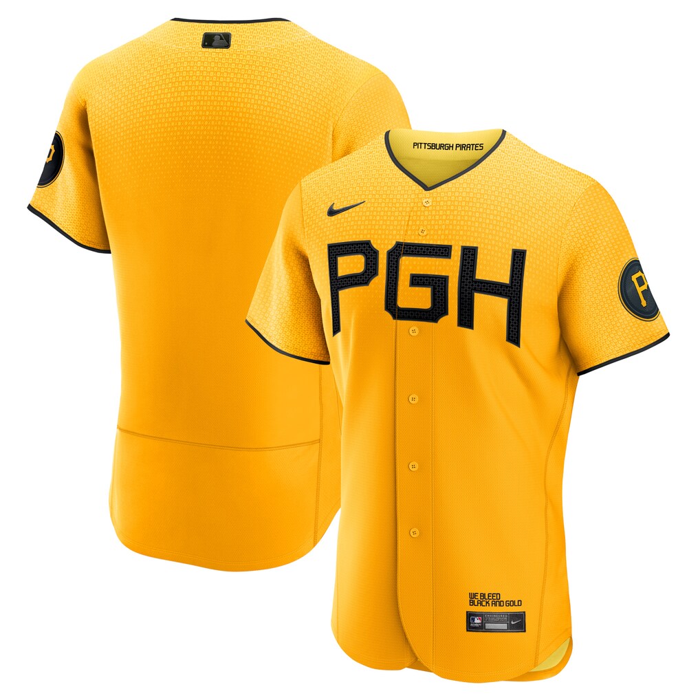 Men's Pittsburgh Pirates  Nike Gold City Connect Authentic Jersey - Jersey