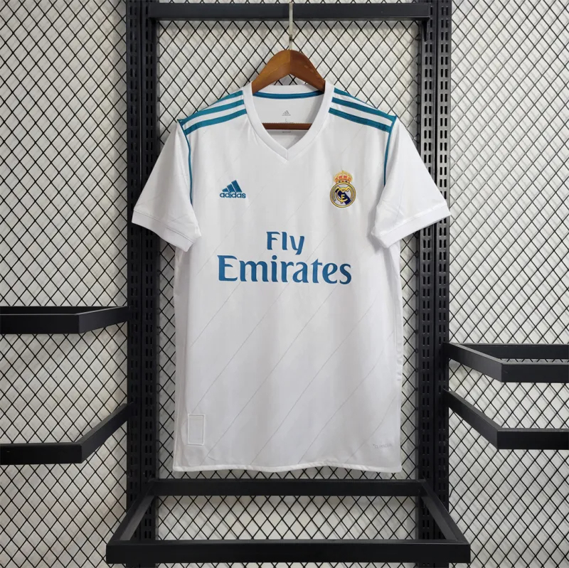 Real Madrid Retro Jersey Home Custom Soccer Shirt 2017/18 - Jersey