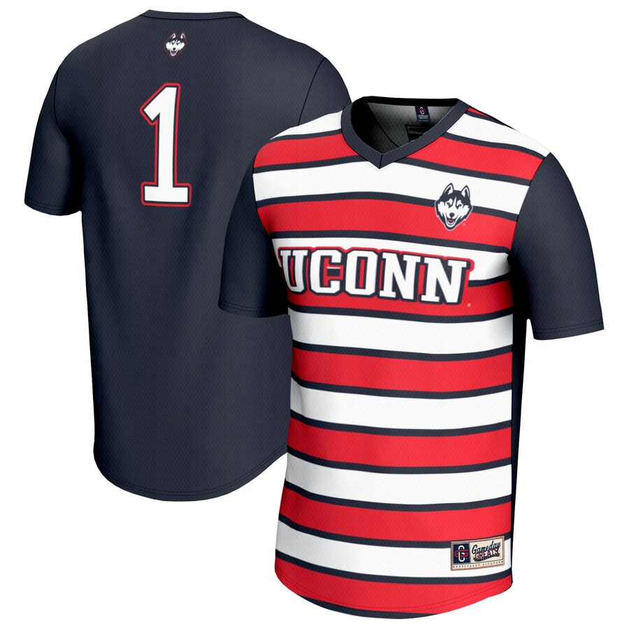 Unisex GameDay Greats #1 Navy UConn Huskies Lightweight Soccer Fashion Jersey - Jersey