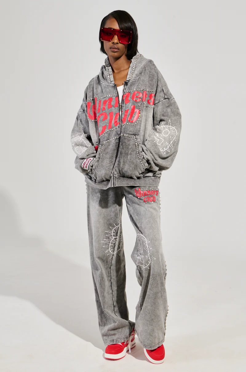 WINNERS CLUB WIDE LEG JOGGER - Akira Wear