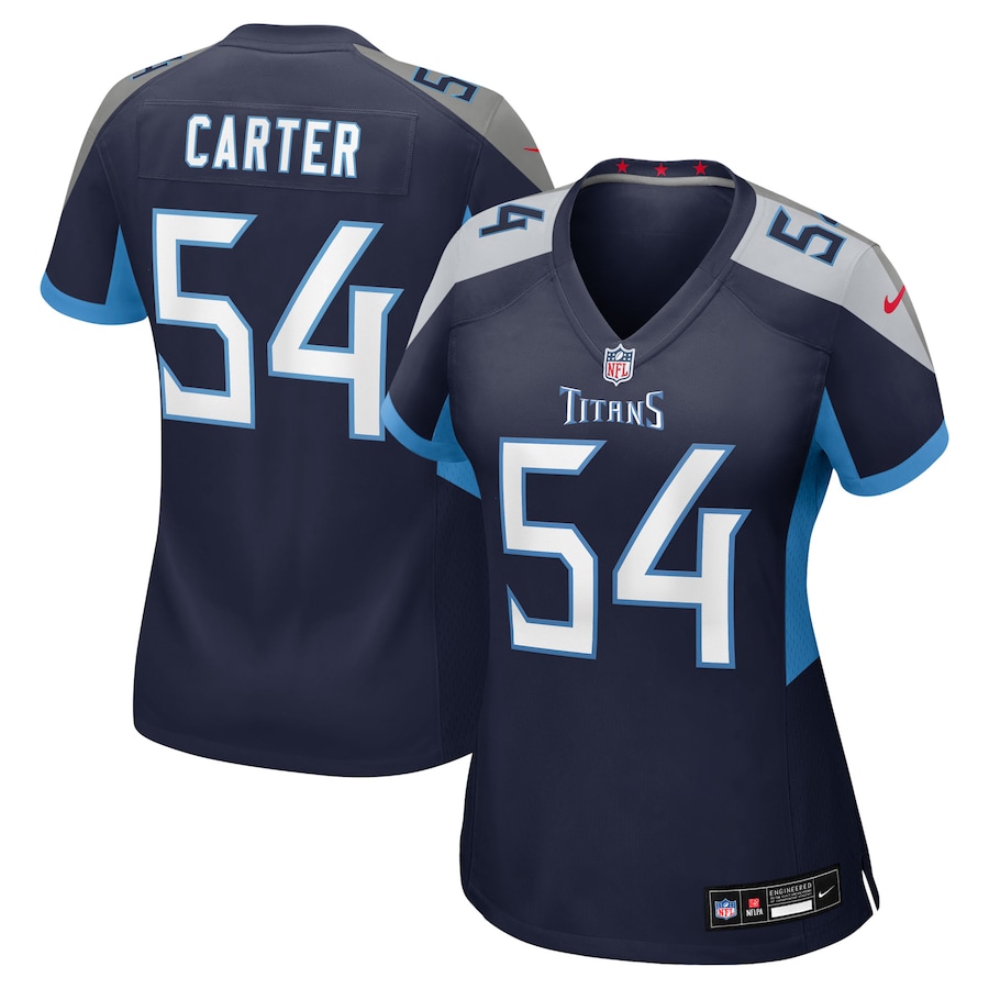 Women's Tennessee Titans Lorenzo Carter Nike Navy Alternate Game Jersey - Jersey