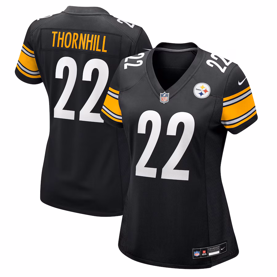 Women's Pittsburgh Steelers Juan Thornhill Nike Black Team Game Jersey - Jersey
