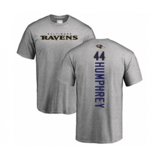 Football Baltimore Ravens #44 Marlon Humphrey Ash Backer T-Shirt - Jersey